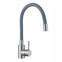 Смеситель для кухонной мойки с гибким изливом RUSH Simple SUS7335-61Grey серый