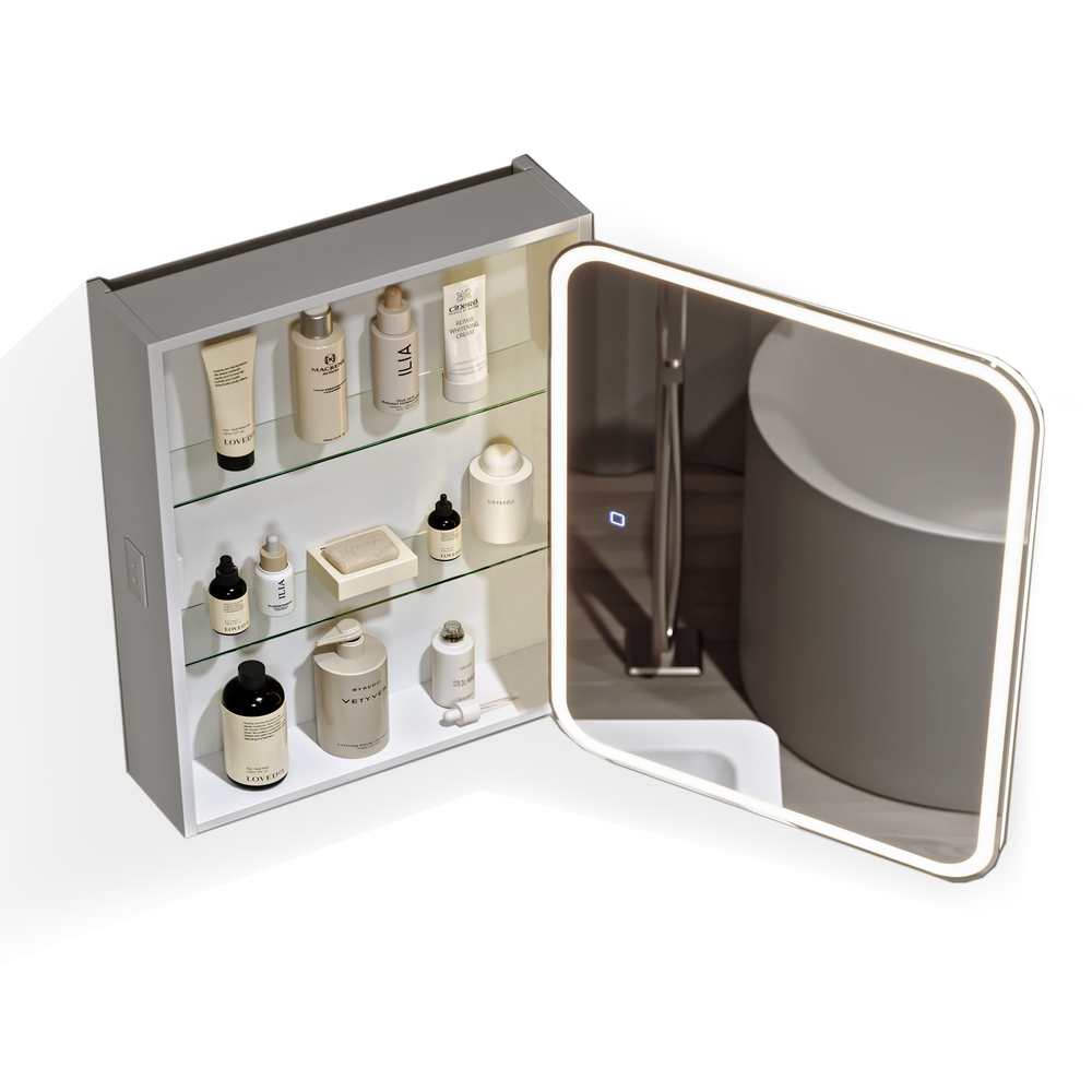 Шкаф зеркальный COSMETIC Light -70 белый Alavann 