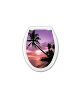 Сиденье д/унитаза жесткое ОКЕАН "Закат"