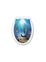 Сиденье д/унитаза жесткое ОКЕАН "Корабль"