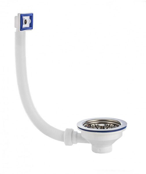 ВП 0644 Выпуск "Элит" с нержавеющей чашкой д. 112 мм и переливом (1 1/2")