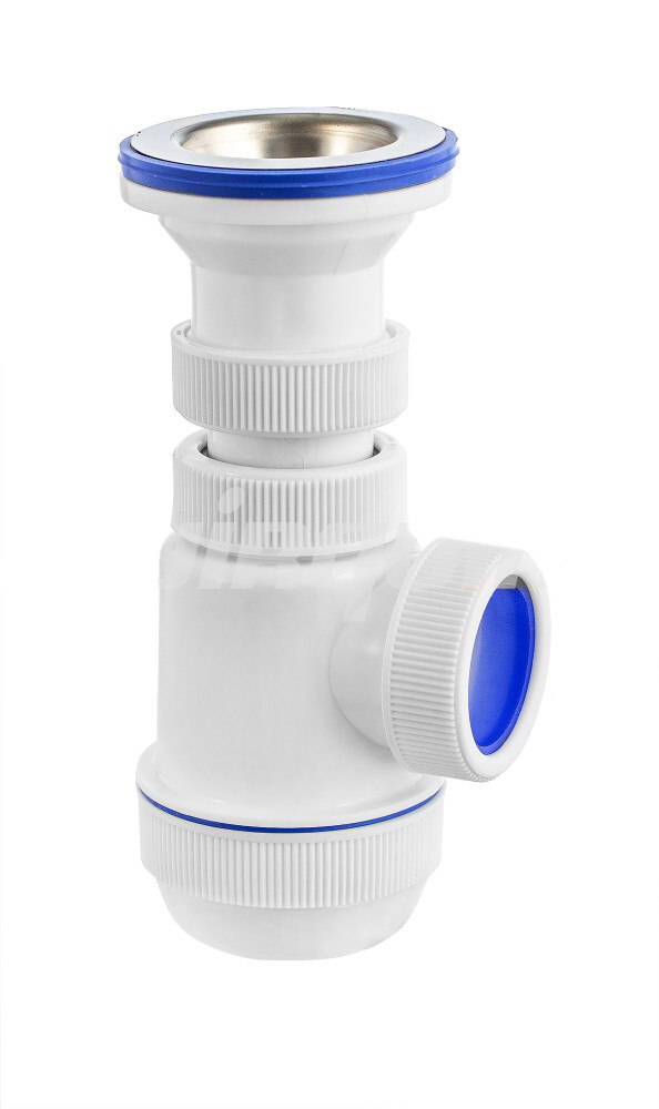 ВП 6740 Сифон "МИНИ Элит" с нержавеющей чашкой д.70 мм (1 1/2 - 40)