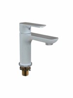 G1048 Смеситель Тюльпан GAPPO шар. d-35 на гайке, хром/белый