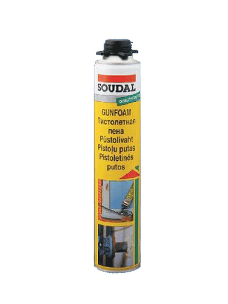 Монтажная пена SOUDAL пистолетная YELLOW 12*750 мл (арт. 113986)