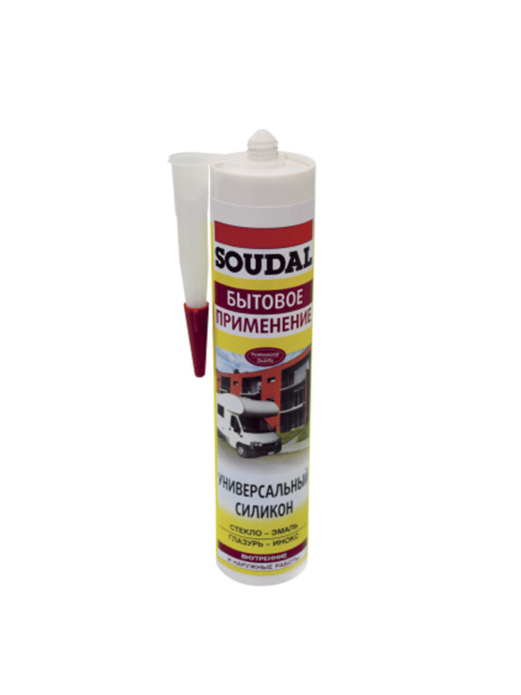 Силикон универсальный SOUDAL белый 15*280 мл (арт.105907)