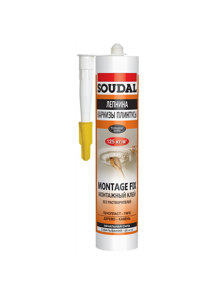 Клей монтажный MONTAGE FIX 12*300 мл SOUDAL (арт. 120066)