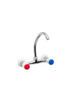 Смеситель Кухня Казань 1/2 м/к (КС 90011) стена, импортное исполнение, верхний излив