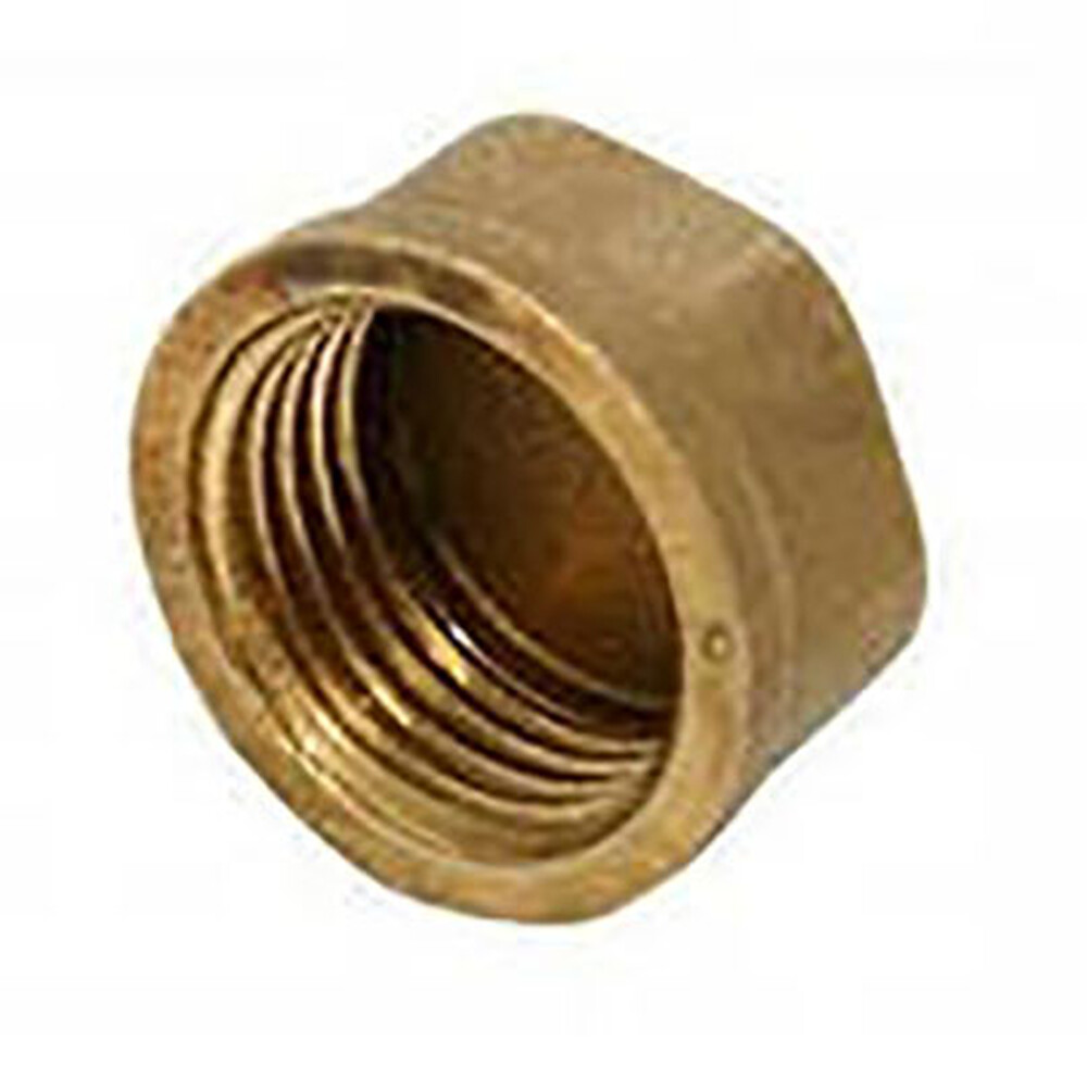 Заглушка 15 на трубу латунь (литьё)