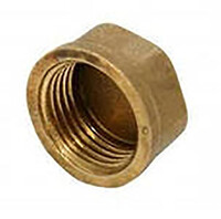 Заглушка 15 на трубу латунь (литьё)