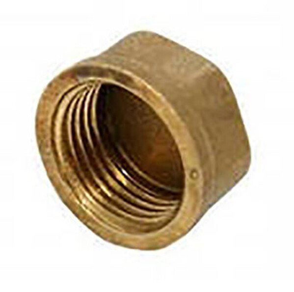 Заглушка 15 на трубу латунь (литьё)