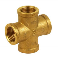 Крестовина прямая 15 латунь (литьё)