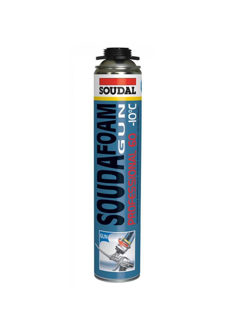 Монтажная пена SOUDAL пистолетная PROFESSIONAL зимняя 60 12*750 мл (арт. 115002) 