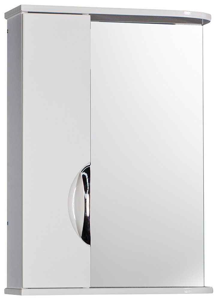 Зеркало-шкаф SANTREK HOME "Деко-55" (Белый) Левый 525х702х180