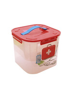 Контейнер для хранения ДЕКО 7л с вкладышем 230х230х180мм Аптечка (М-пластика) (М 2824)