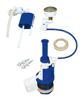 Арматура РБМ АС-14М боковая подводка, Тросиковая, Кнопка металлизированная, универсальный клапан