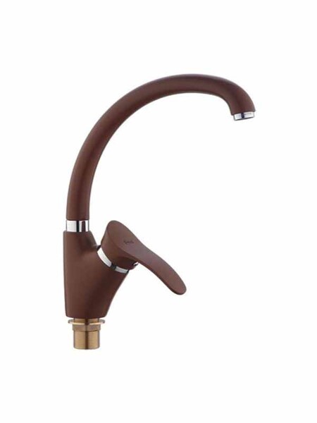 4101-14 Смеситель Кухня Frap шар d40 на гайке (коричневый)