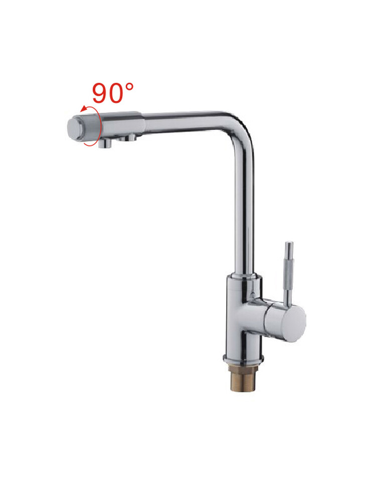 4155-3 Смеситель Кухня LEDEME с выходом для питьевой воды. d40