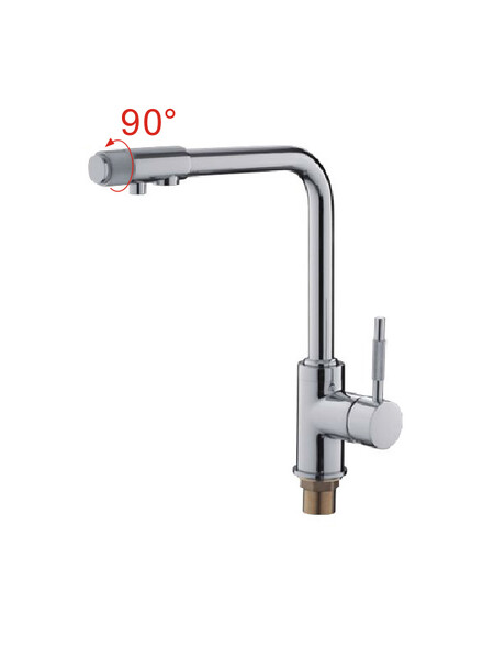 4155-3 Смеситель Кухня LEDEME с выходом для питьевой воды. d40