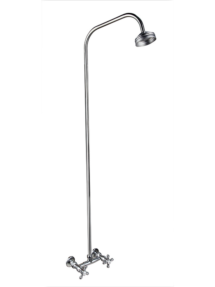 Смеситель Ванна с ДУШЕВОЙ СТОЙКОЙ.1/2 м/к ПСМ-110-К/89 Крест (ДВЕ ЧАСТИ) тип См-ДшДРНТр