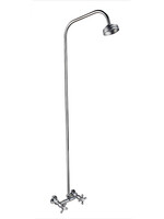 Смеситель Ванна с ДУШЕВОЙ СТОЙКОЙ.1/2 м/к ПСМ-110-К/89 Крест (ДВЕ ЧАСТИ) тип См-ДшДРНТр