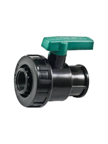 Кран шаровый 1 1/4" - 1 1/2" г/г ПЭ poel-san