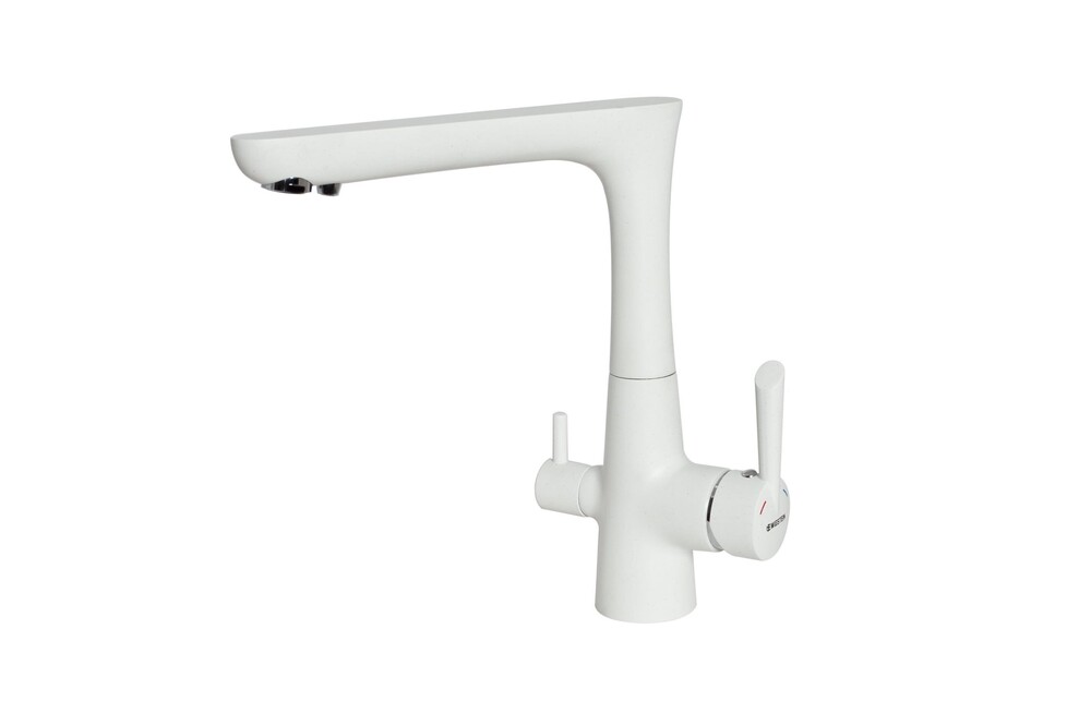 Смеситель Кухня EWIGSTEIN Г-обр. с краном пит.воды (иней) (32235151)