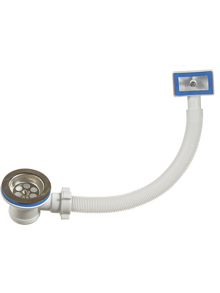 А-4004-01 Выпуск ОРИО 1 1/2" , с переливом (с доп. накладкой на перелив для круглых моек)