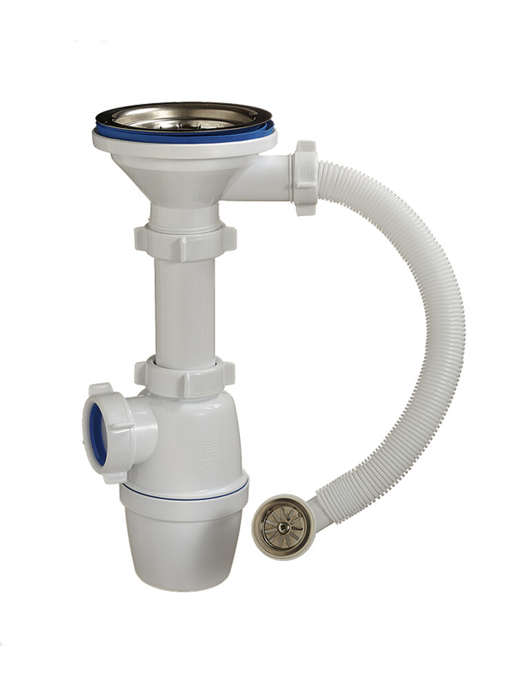 А-5007 Сифон бутылоч.ОРИО 3 1/2" х 40, с круг.перел. для ГРАНИТНОЙ мойки