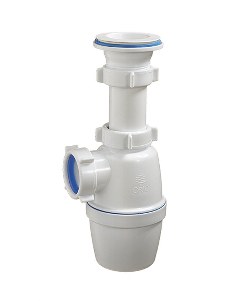 А-7003 Сифон бутылочный ОРИО 1 1/2" х 40 с пласт.решетк. D=70 мм