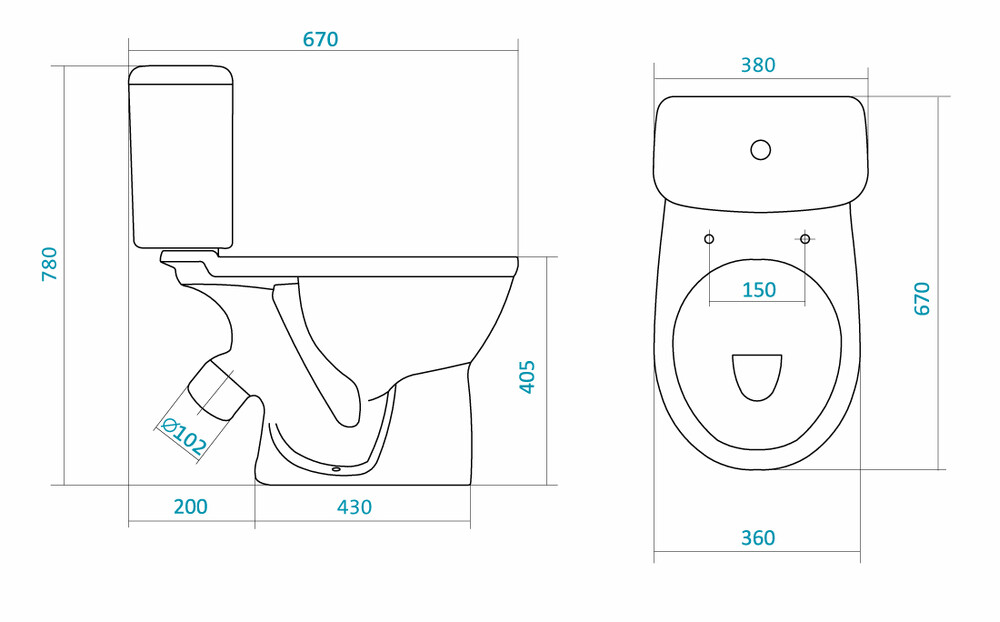 Унитаз-компакт "Бореаль" (АНТИВСПЛЕСК, косой вып., нижн.подв.с 2-кн.арм., сиденье дюро &soft-close) 1WH302146