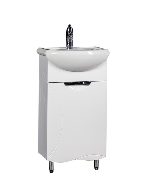 Подстолье SANTREK HOME "Деко-45" (Белый) 1 дверь под умывальник "Уют-45" 433х800х246