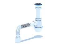 A0110 Сифон АНИ Пласт 1 1/2"*40 Грот с гофрой 40/50