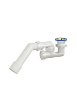 А-82587 Сифон для душ. поддона ОРИО 1 1/2х40, регулир.с переходной трубой (45 град) 40-40/50