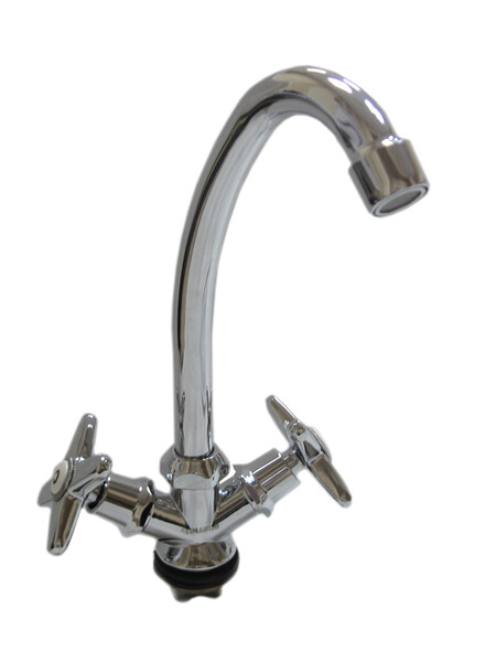 Смеситель Кухня DIABLO (рег.№377092) 1/2 м/к (250-R 35) НА ГАЙКЕ Звезда 