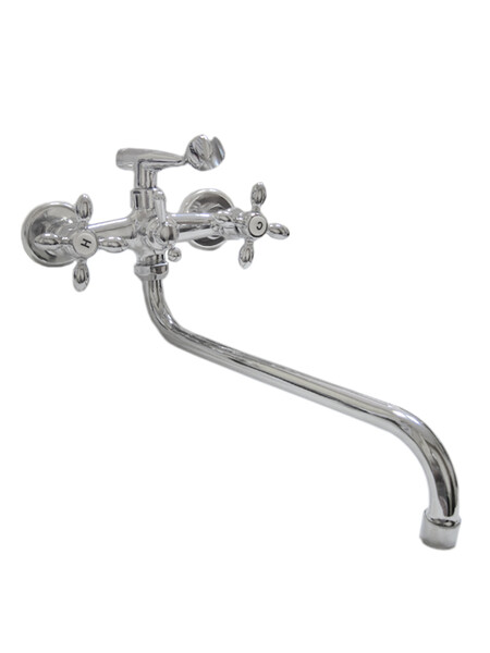 Смеситель Ванна DIABLO (рег.№377092) 1/2 м/к шар. перекл. душа (410-R 82) Крест Капля АКЦИЯ!!! 