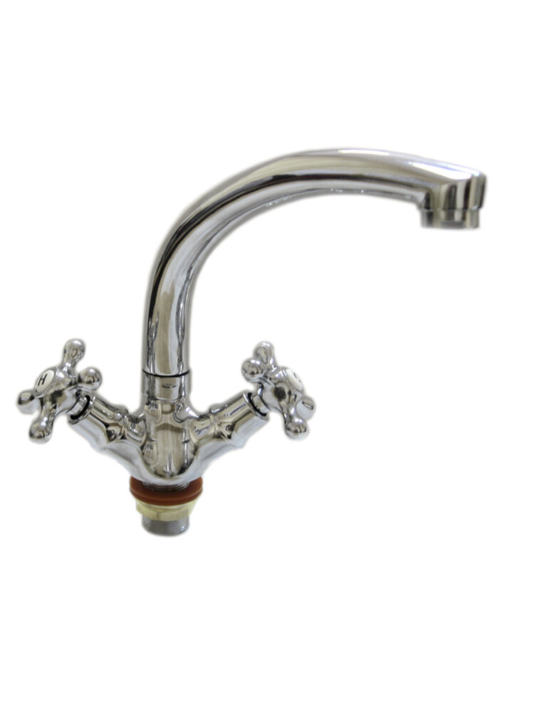 Смеситель Кухня DIABLO (рег.№377092) МАКСИ 1/2 м/к (170-R 54) НА ГАЙКЕ Крест 