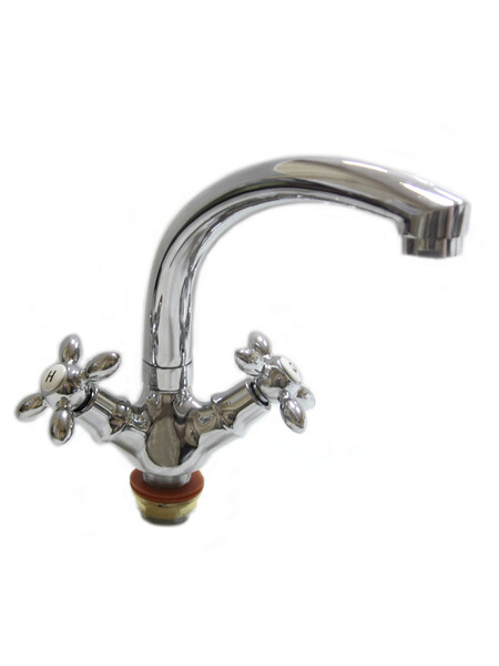 Смеситель Кухня DIABLO (рег.№377092) МАКСИ 1/2 м/к (170-R 82) НА ГАЙКЕ Крест Капля 