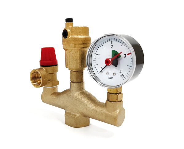 Группа безопасности SANTREK THERMO 1" латунь (рег.№468190)