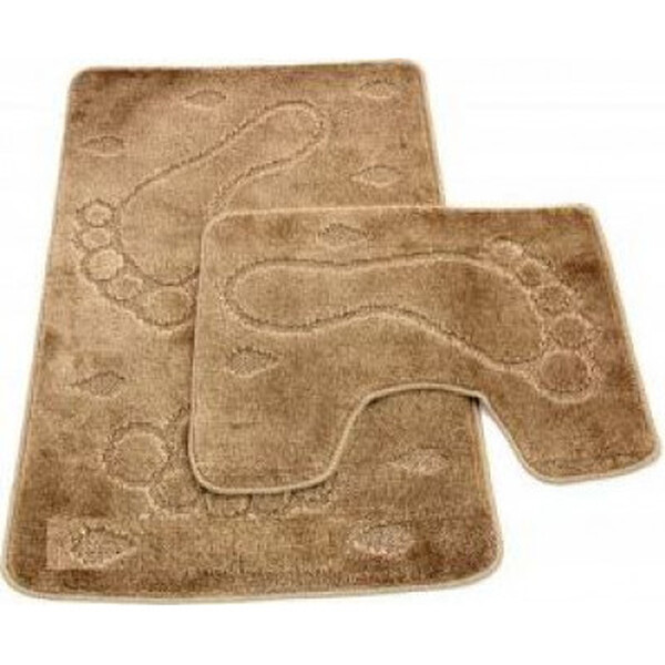 Коврик д/ванны 2 предм. ZALEL 60*100- бежевый Турция