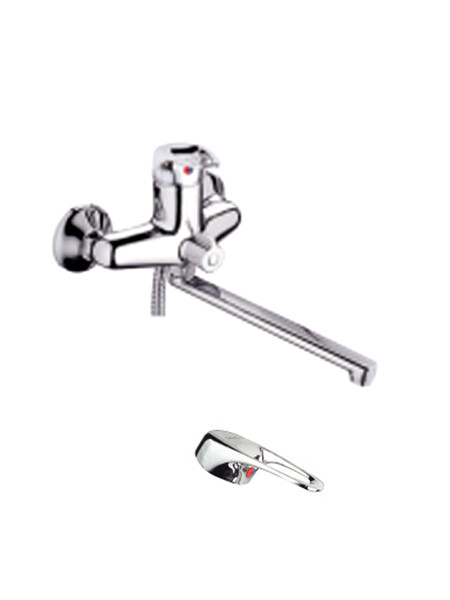 Смеситель Ванна Lemen 40 картридж шар. перекл. душа L-нос (LB 2524)