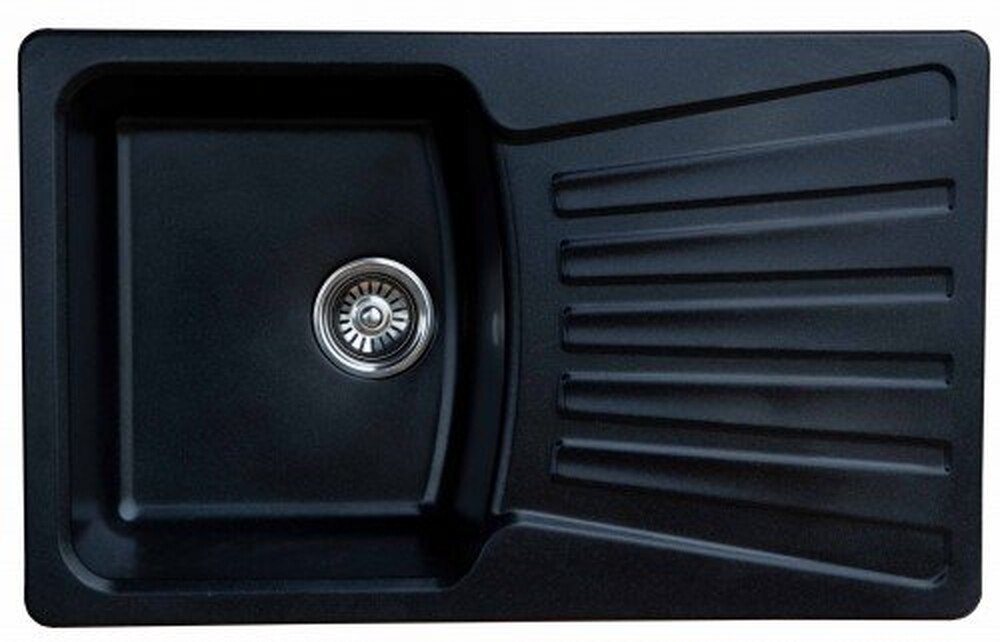 Мойка GRANICOM G-005 (800*495мм), 1 чаша+ крыло (антрацит)