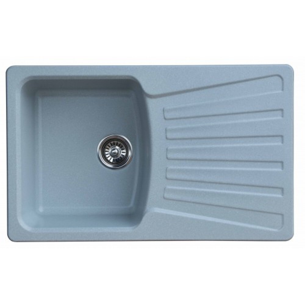 Мойка GRANICOM G-005 (800*495мм), 1 чаша+ крыло (серебристый)