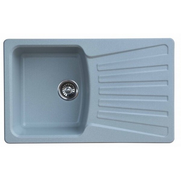 Мойка GRANICOM G-005 (800*495мм), 1 чаша+ крыло (серебристый)