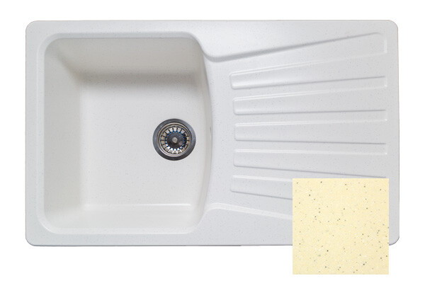 Мойка GRANICOM G-005 (800*495мм), 1 чаша+ крыло (шампань)