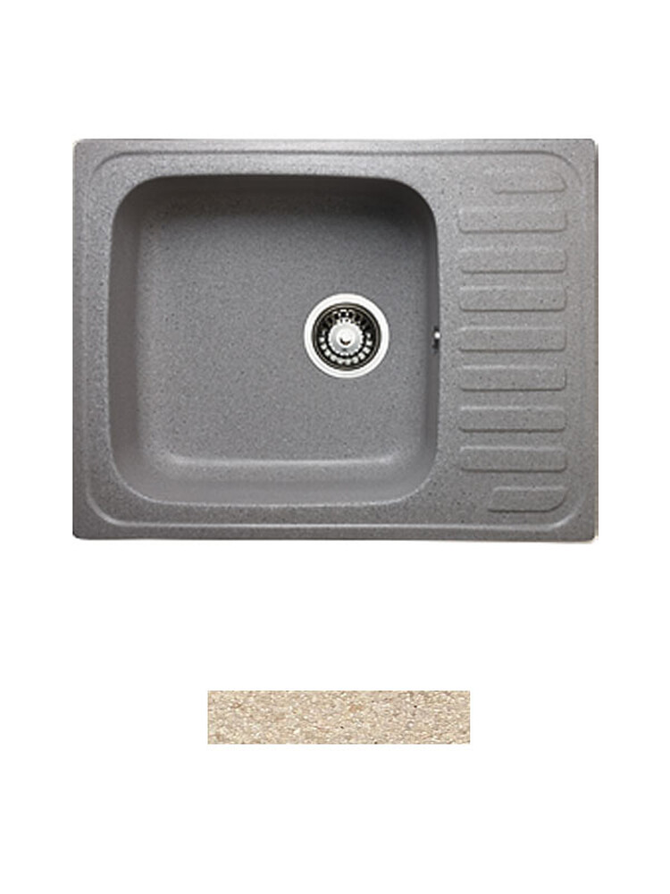 Мойка GRANICOM G-007 (560*445мм), 1 чаша+ крыло (сахара)