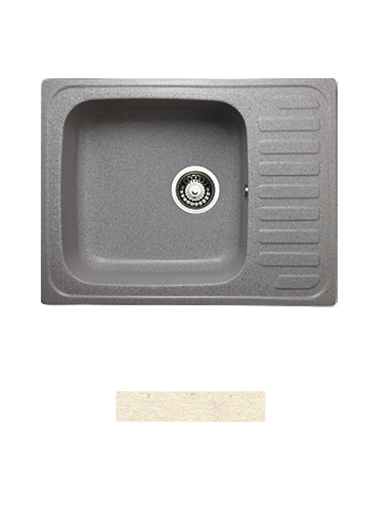 Мойка GRANICOM G-007 (560*445мм), 1 чаша+ крыло (шампань)