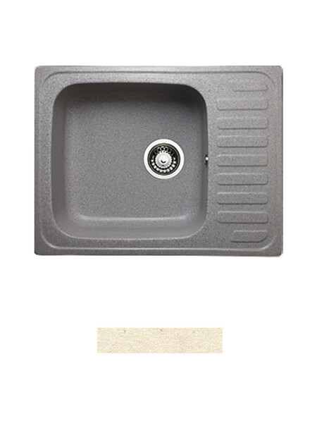 Мойка GRANICOM G-007 (560*445мм), 1 чаша+ крыло (шампань)