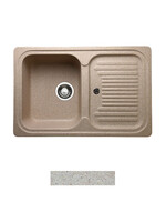 Мойка GRANICOM G-013 (760*505мм), 1 чаша+ крыло (серебристый)