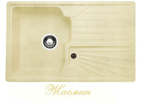 Мойка GRANICOM G-014 (780*490мм), 1 чаша+ крыло (жасмин)