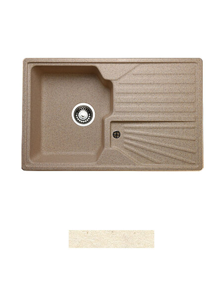 Мойка GRANICOM G-014 (780*490мм), 1 чаша+ крыло (шампань)